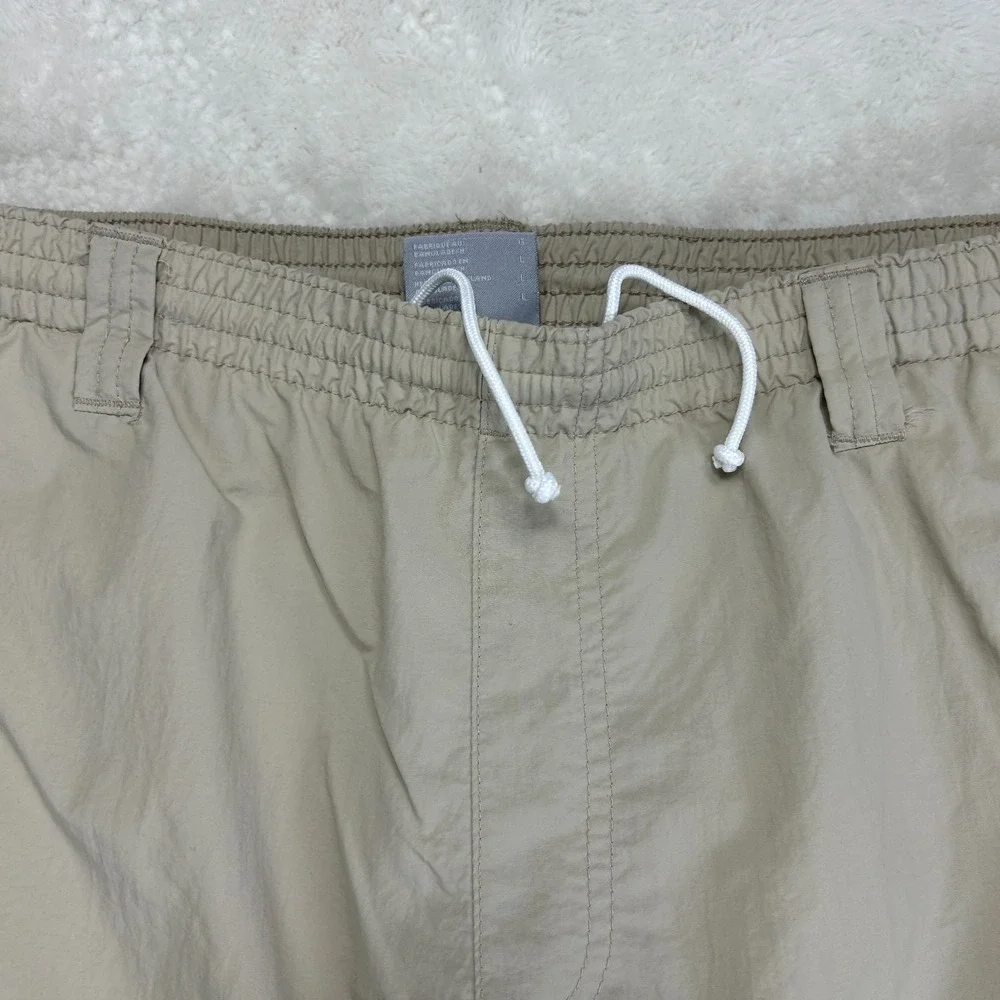 Columbia PFG Convertible Cargo Pants Mens L Beige Straight Flat Front Mid Rise